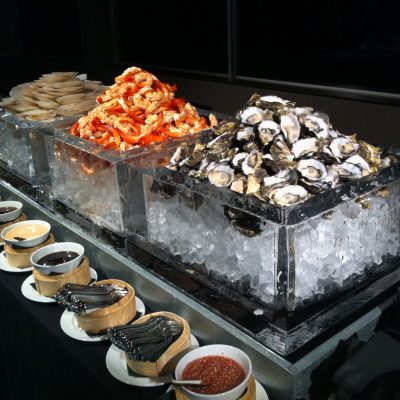 Seafood Station in Ice Boxes